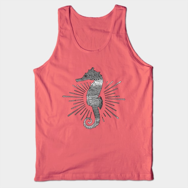 Caballito de Mar - Sea Horse Tank Top by lunalunera